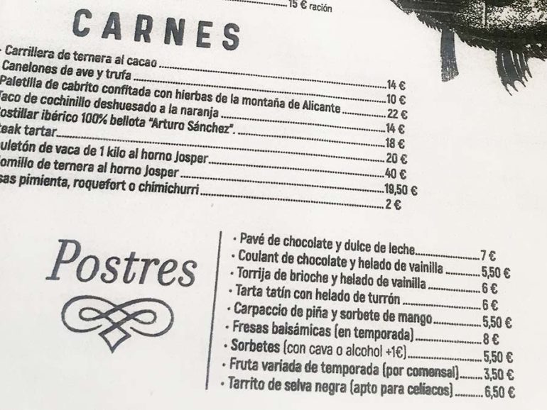 Comer en Restaurante El Laurel GastroBar en Playa de San Juan